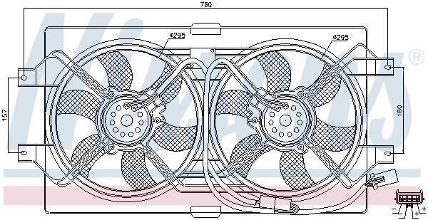 NISSENS 85386 Fan, engine cooling