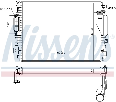 NISSENS 96045 Charge Air Cooler