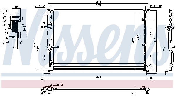 Condenser, air conditioning ** FIRST FIT ** 940451