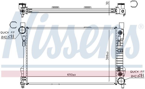 Radiator, engine cooling 62786A
