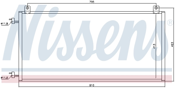 NISSENS 94967 Condenser, air conditioning