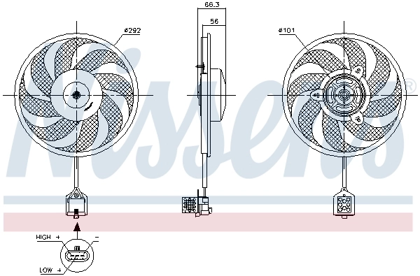Fan, engine cooling 85596