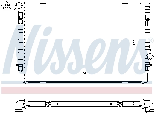NISSENS 65302 Radiator, engine cooling