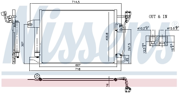 NISSENS 941247 Condenser, air conditioning