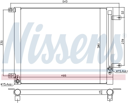 NISSENS 940542 Condenser, air conditioning