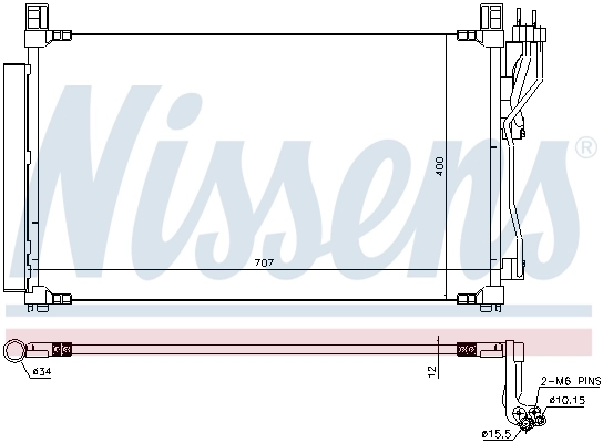 NISSENS 940606 Condenser, air conditioning