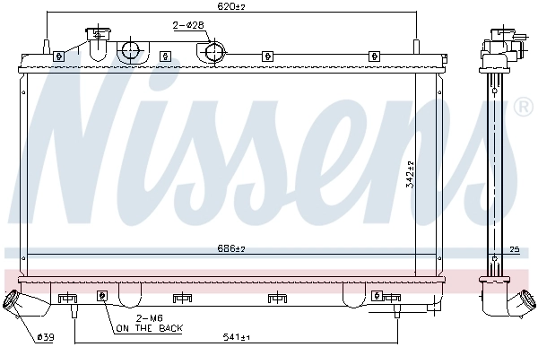 NISSENS 67743 Radiator, engine cooling