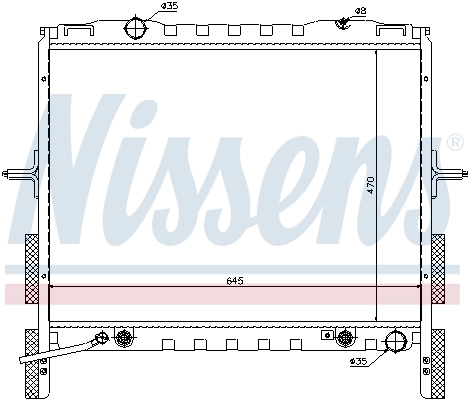 Radiator, engine cooling 66657