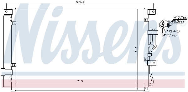 NISSENS 940210 Condenser, air conditioning