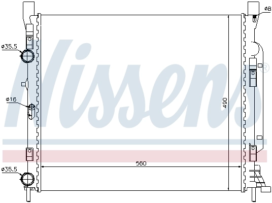 NISSENS 637623 Radiator, engine cooling