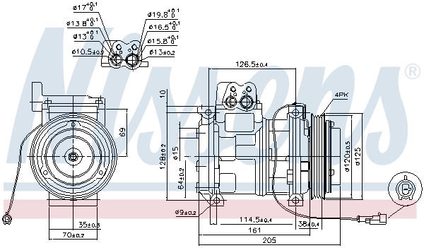Compressor, air conditioning ** FIRST FIT ** 89414