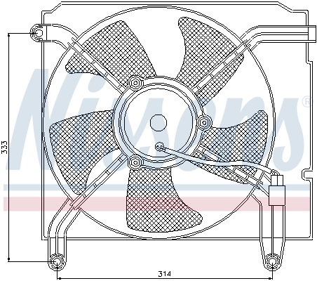 NISSENS 85349 Fan, engine cooling