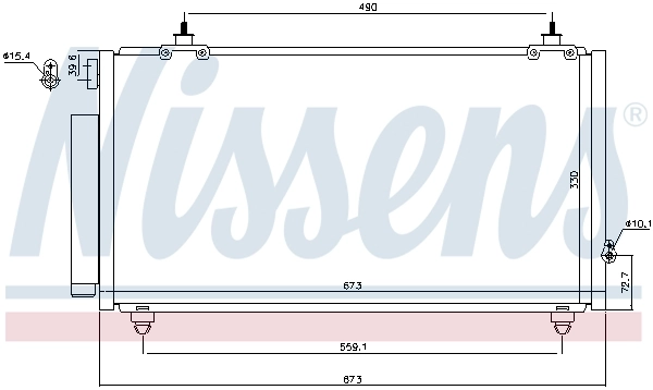 NISSENS 940710 Condenser, air conditioning
