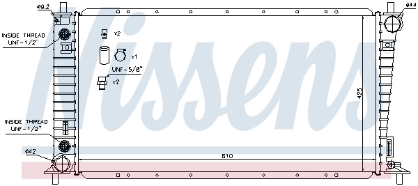 NISSENS 66856 Radiator, engine cooling