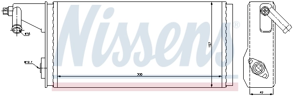 Heat Exchanger, interior heating ** FIRST FIT ** 71808