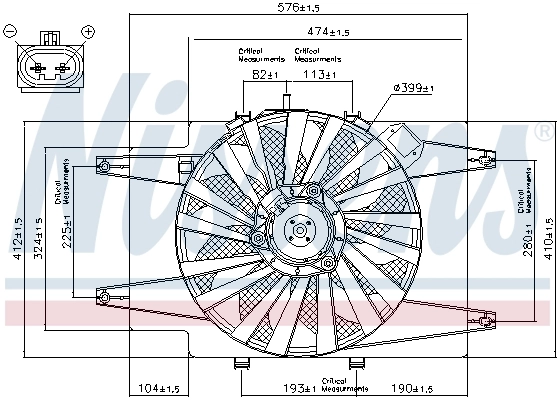 Fan, engine cooling 85103