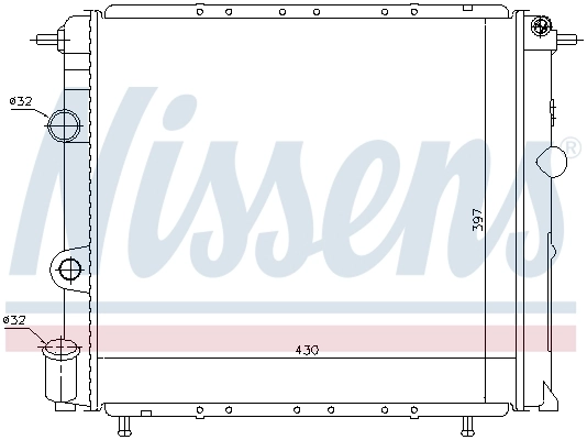 NISSENS 63887 Radiator, engine cooling