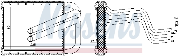 NISSENS 77536 Heat Exchanger, interior heating