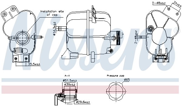 Expansion Tank, coolant 996343
