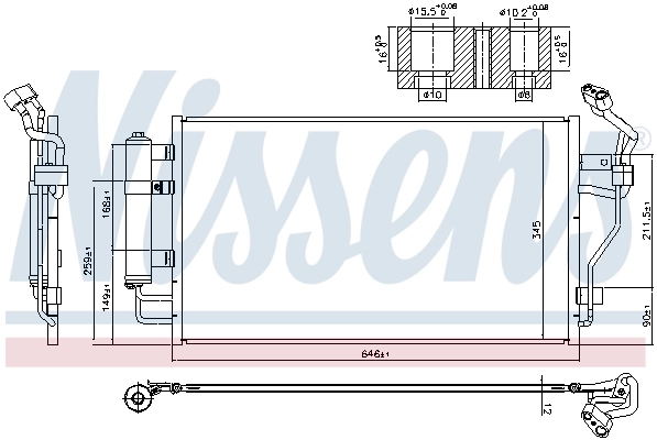 NISSENS 940583 Condenser, air conditioning