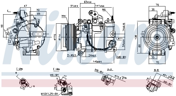 NISSENS 890816 Compressor, air conditioning