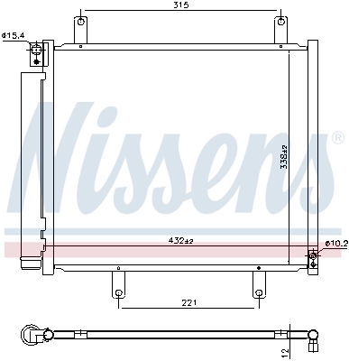 NISSENS 940932 Condenser, air conditioning