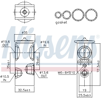 Expansion Valve, air conditioning ** FIRST FIT ** 999360