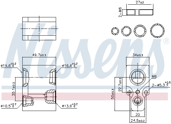 Expansion Valve, air conditioning ** FIRST FIT ** 999356