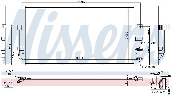 NISSENS 940602 Condenser, air conditioning