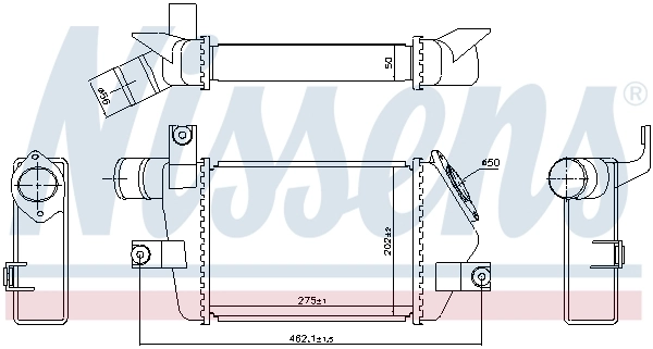 NISSENS 96373 Charge Air Cooler