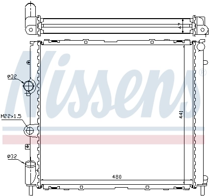 NISSENS 63985 Radiator, engine cooling