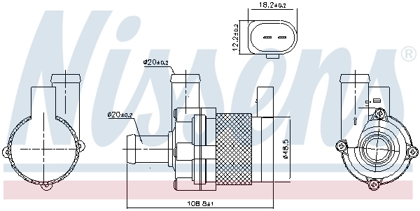 Auxiliary Water Pump (cooling water circuit) ** FIRST FIT ** 831067