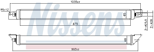 NISSENS 91485 Oil Cooler, engine oil