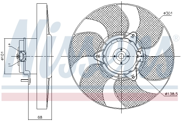 Fan, engine cooling 85900