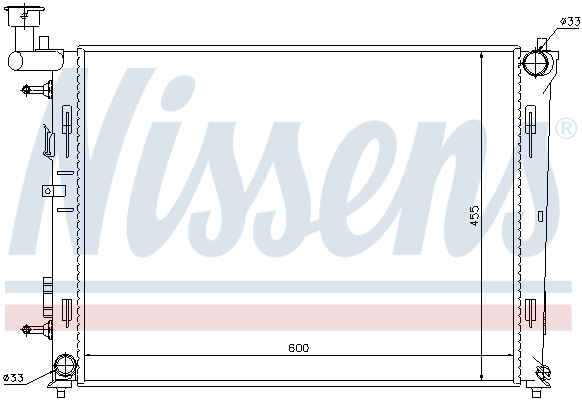 Radiator, engine cooling 67076