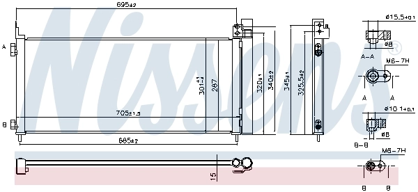 NISSENS 941150 Condenser, air conditioning