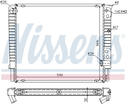 NISSENS 65508A Radiator, engine cooling