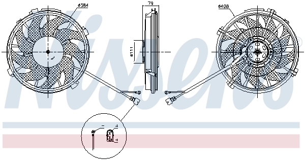 NISSENS 85753 Fan, engine cooling