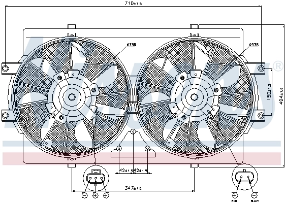 NISSENS 85388 Fan, engine cooling