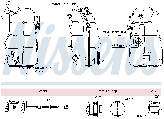 Expansion Tank, coolant ** FIRST FIT ** 996216