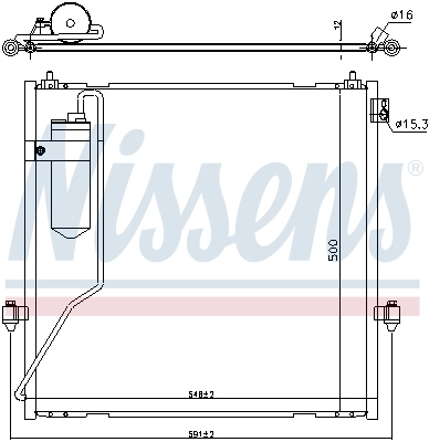 NISSENS 940472 Condenser, air conditioning