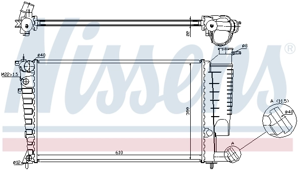 Radiator, engine cooling ** FIRST FIT ** 635181