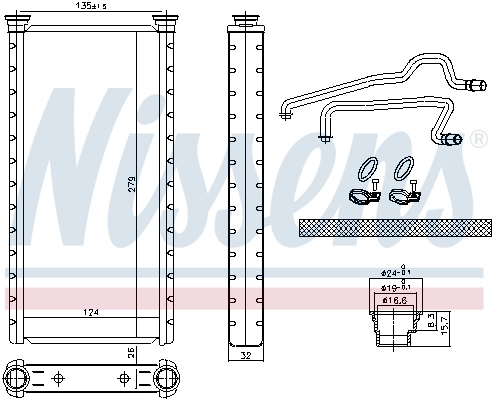 Heat Exchanger, interior heating ** FIRST FIT ** 707221