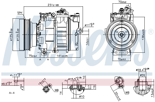 Compressor, air conditioning ** FIRST FIT ** 89232