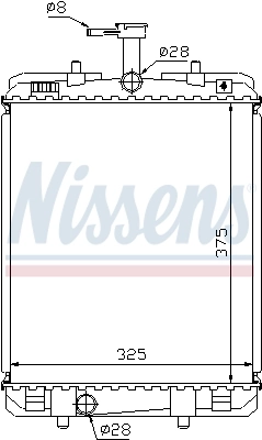 Radiator, engine cooling 64685