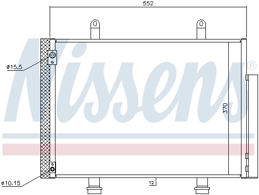 NISSENS 940356 Condenser, air conditioning