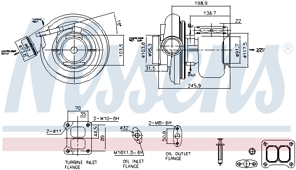 NISSENS 93301 Charger, charging (supercharged/turbocharged)