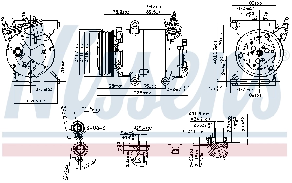 Compressor, air conditioning ** FIRST FIT ** 89571
