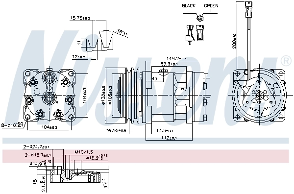 Compressor, air conditioning ** FIRST FIT ** 890336