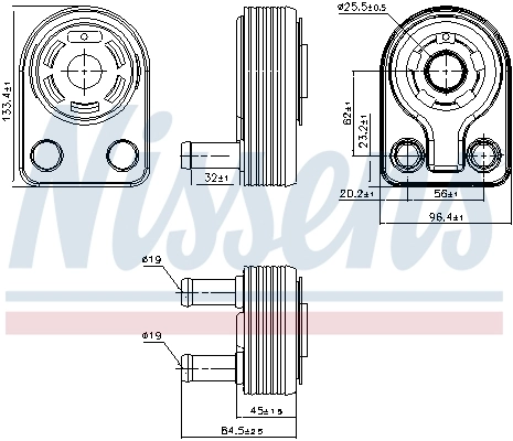 Oil Cooler, engine oil ** FIRST FIT ** 90971